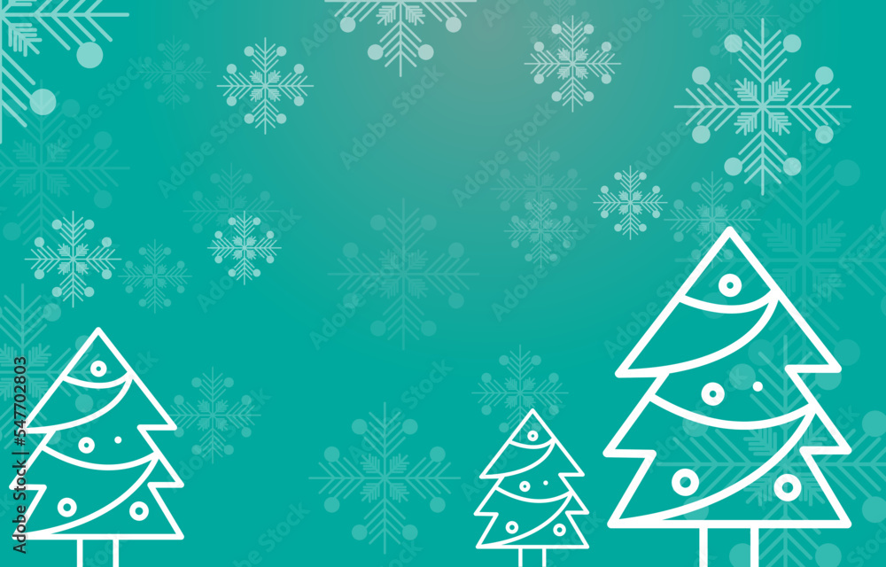 Poster blue vintage background with round space for text and snowflakes. can be used as greeting card for c