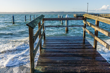 Fototapeta premium Short Pier And Ocean 3