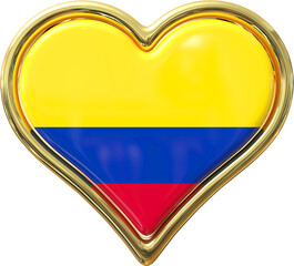 Heart flag Colombia