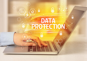 internet security and data protection concept