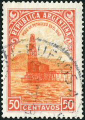 ARGENTINA - 1936: shows Oil Well Petroleum, Agriculture, 1936