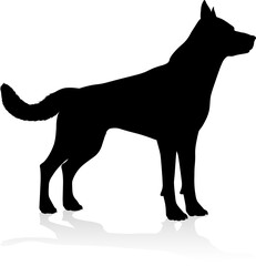 Dog Silhouette Pet Animal