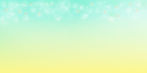 Christmas and new year color and light illumination in snowflake outdoor atmosphere. Winter background.