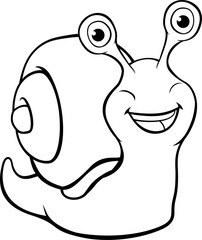 Snail Cartoon Character