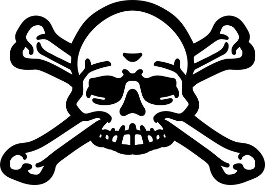 recommend clip art: Skull And Crossbones Pirate Grim Reaper Cartoon