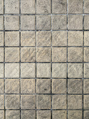 Small brick black floor as the background texture