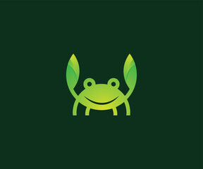 Green Crab Logo Design