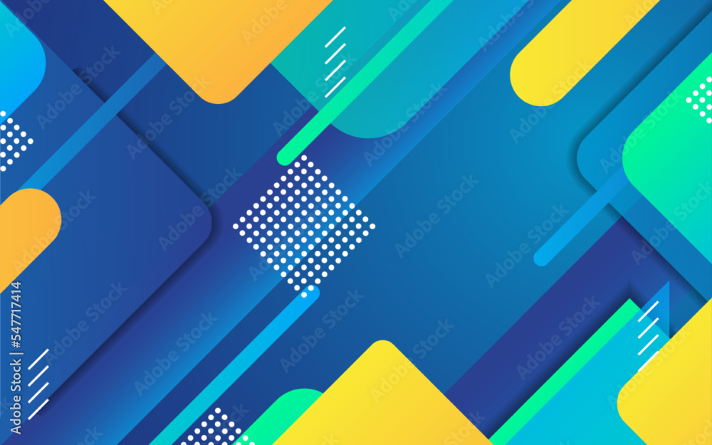 Aufkleber minimal geometric shape background. abstract colorful geometric gradient background.