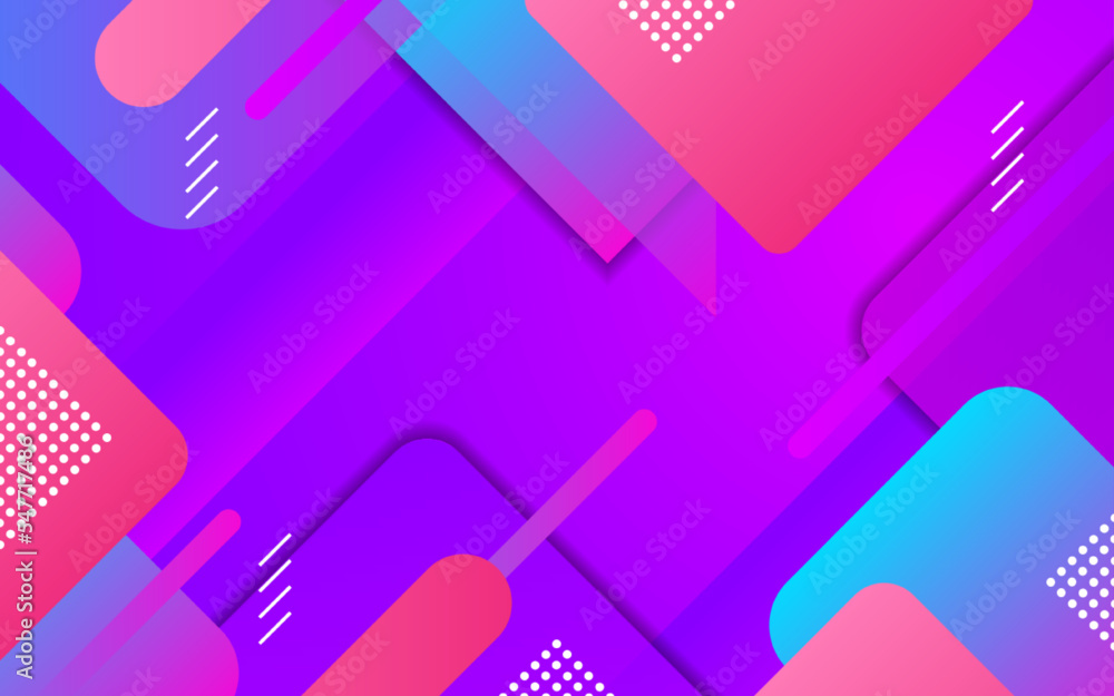 Aufkleber minimal geometric shape background. abstract colorful geometric gradient background.