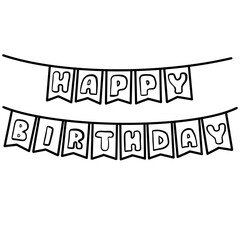 Banner happy birthday 