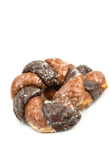 the double color curl donut