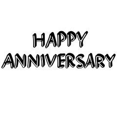 Lettering happy anniversary 