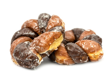 the double color curl donut