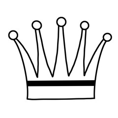 crown isolated on white