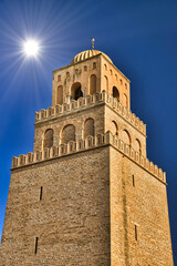 Ancient Great Mosque, Kairouan, Sahara Desert, Tunisia, Africa,