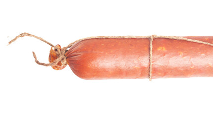 sausage loaf isolated on white