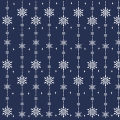 Christmas pattern, Christmas Decoration background. Snow flakes pattern.