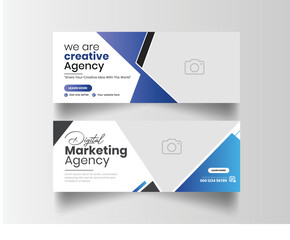 Digital marketing social media cover template