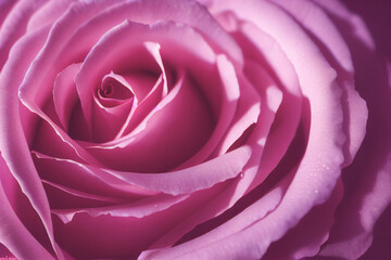 Beautiful close up macro shot of pink rose flowers as background. 3D illustration