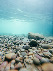 Fototapeta na wymiar stones in the sea