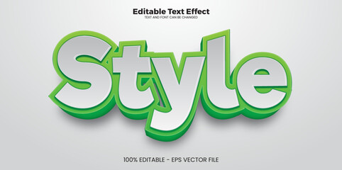 editable text effect in modern trend style - obrazy, fototapety, plakaty