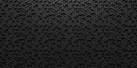 abstract 3d texture black square  pattern background,grunge surface-illustration wallpaper.3d rendering.
