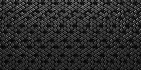abstract 3d texture black square  pattern background,grunge surface-illustration wallpaper.3d rendering.