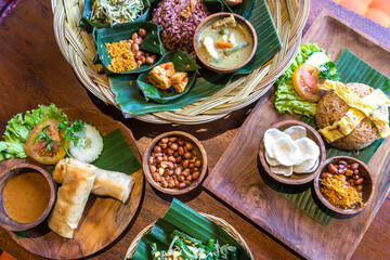 Food meal in Bali - obrazy, fototapety, plakaty
