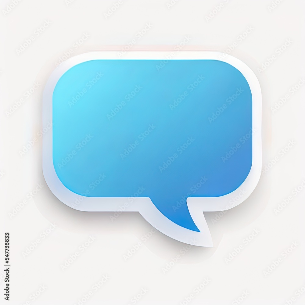 Poster chat bubble message speech dialog icon symbol or communication type talk flat design isolated on whi