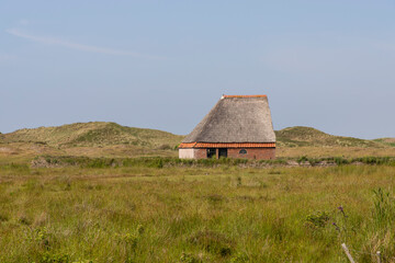 Fototapeta na wymiar Autenthic barn for sheep on the isle of Texel.