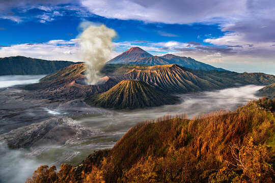 Sunrise at volcano Bromo, Java
