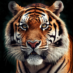 Portrait of a Tiger - illustration
