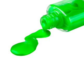 Green nail polish