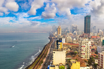 Panoramic view of Colombo - obrazy, fototapety, plakaty