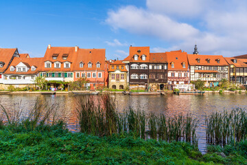 Fototapeta na wymiar Bamberg City riverside view in Germany
