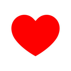 heart vector logo template in trendy flat design