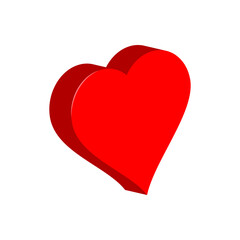 heart icon vector logo template