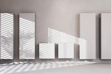 Abstract concrete wall panels background for product presentatio