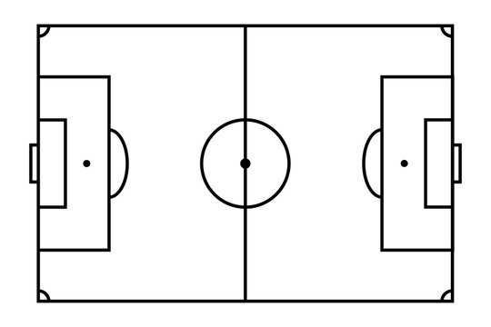Lineas de campo de f&uacute;tbol.