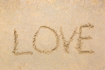 Love is written on sand