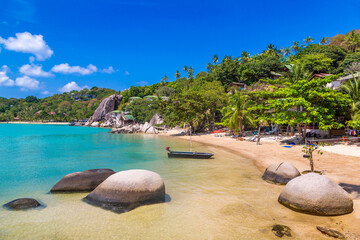 Taa Toh beach at Koh Tao island