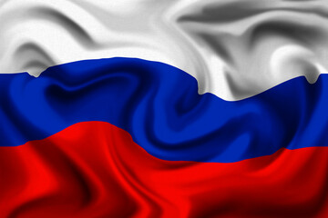 3d illustration of russia flag