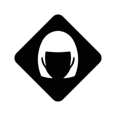 Beauty, female, hair icon. Editable vector illustration.