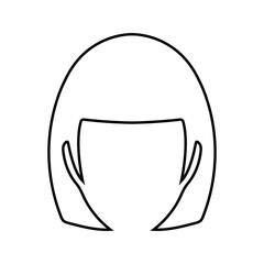 Beauty, female, hair icon. Editable vector illustration.