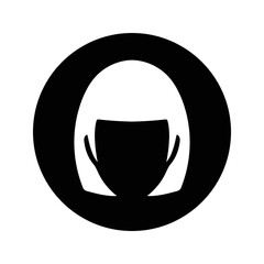 Beauty, female, hair icon. Editable vector illustration.