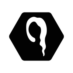 Beauty, hair icon. Editable vector graphics.