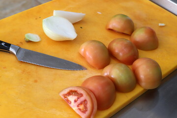 Vegetables and fruits are sold at a bazaar in Israel.