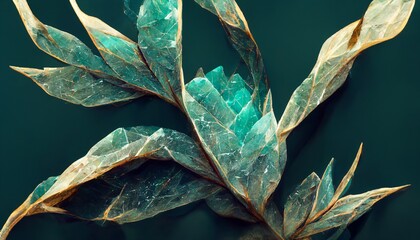 Abstract background of quartzite crystal organic nature plant