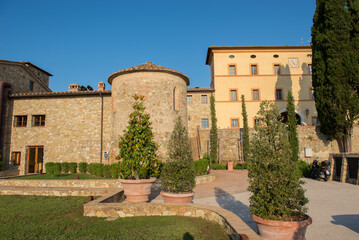 Fototapeta na wymiar Scenes around the Castello di Casole in Tuscany, Italy.