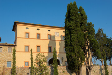 Fototapeta na wymiar Scenes around the Castello di Casole in Tuscany, Italy.